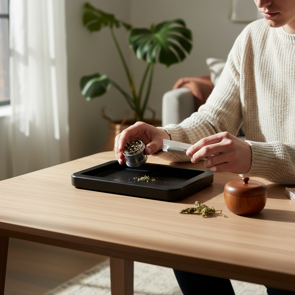 Black tray - indoor use