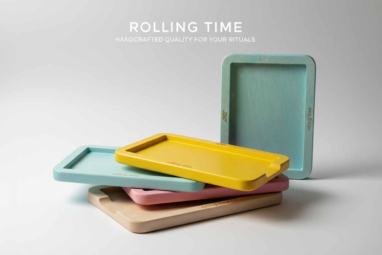 Rolling Time website banner artistic layout