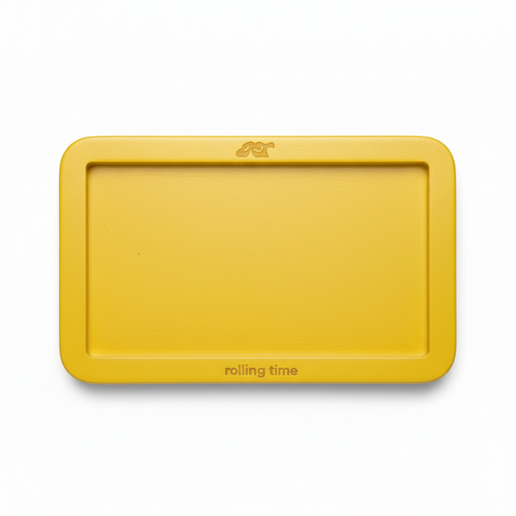 Tray in bright yellow