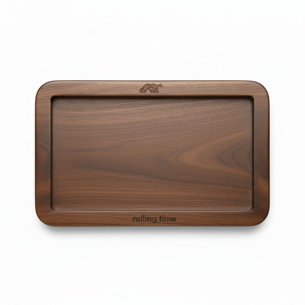 Tray in dark brown