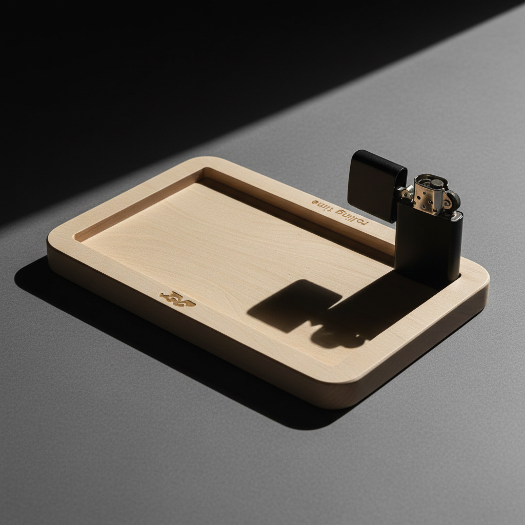 Whitewashed birch tray professional dramatic