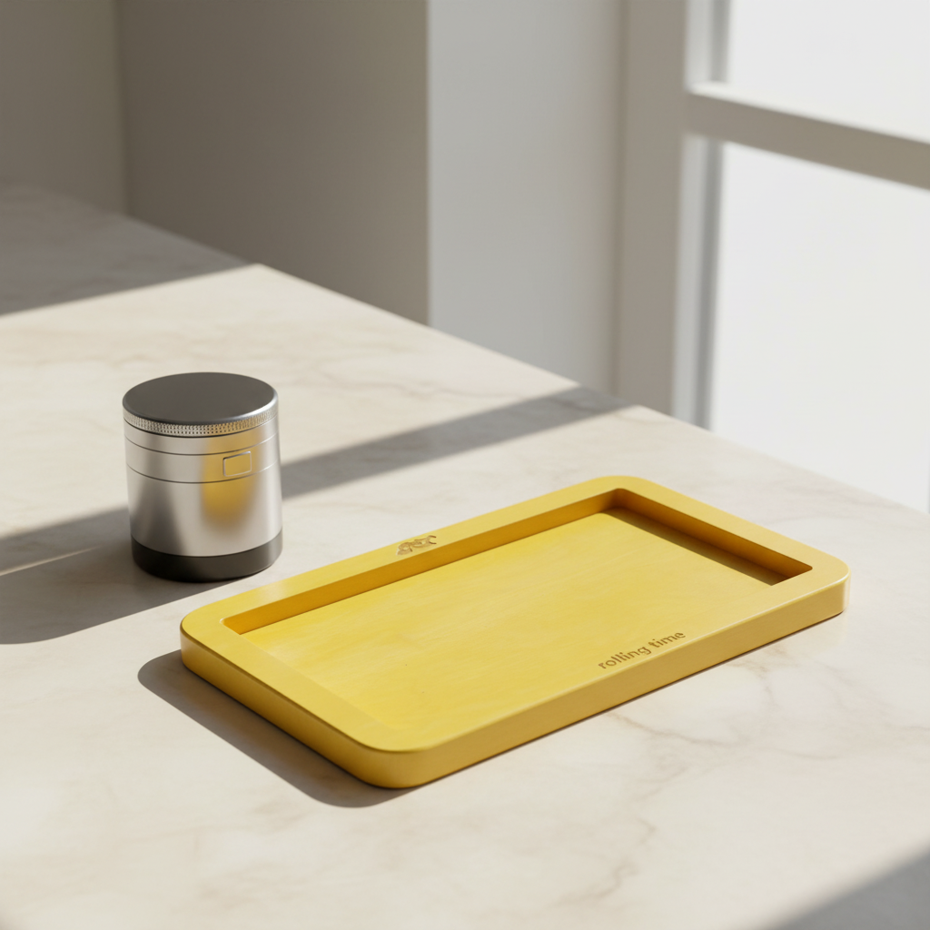 Yellow tray professional natural light
